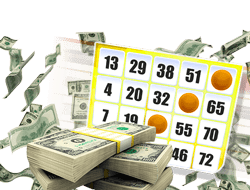 interface jeu de bingo et billets $